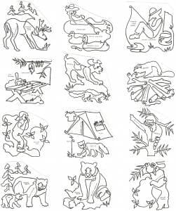 Campout Block - COB - Collection of 12
