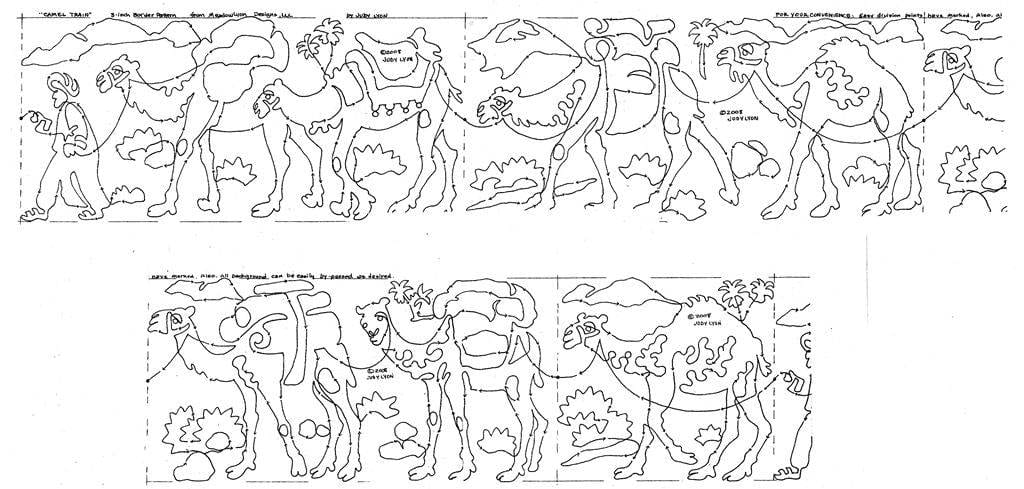 Camel Train Border Pattern - Image 4