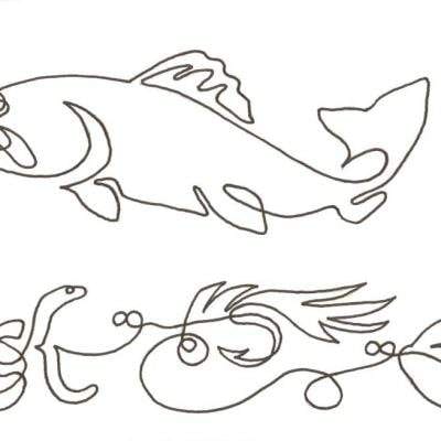 Fish Tales with Fish Bait Sashing 3 1/2