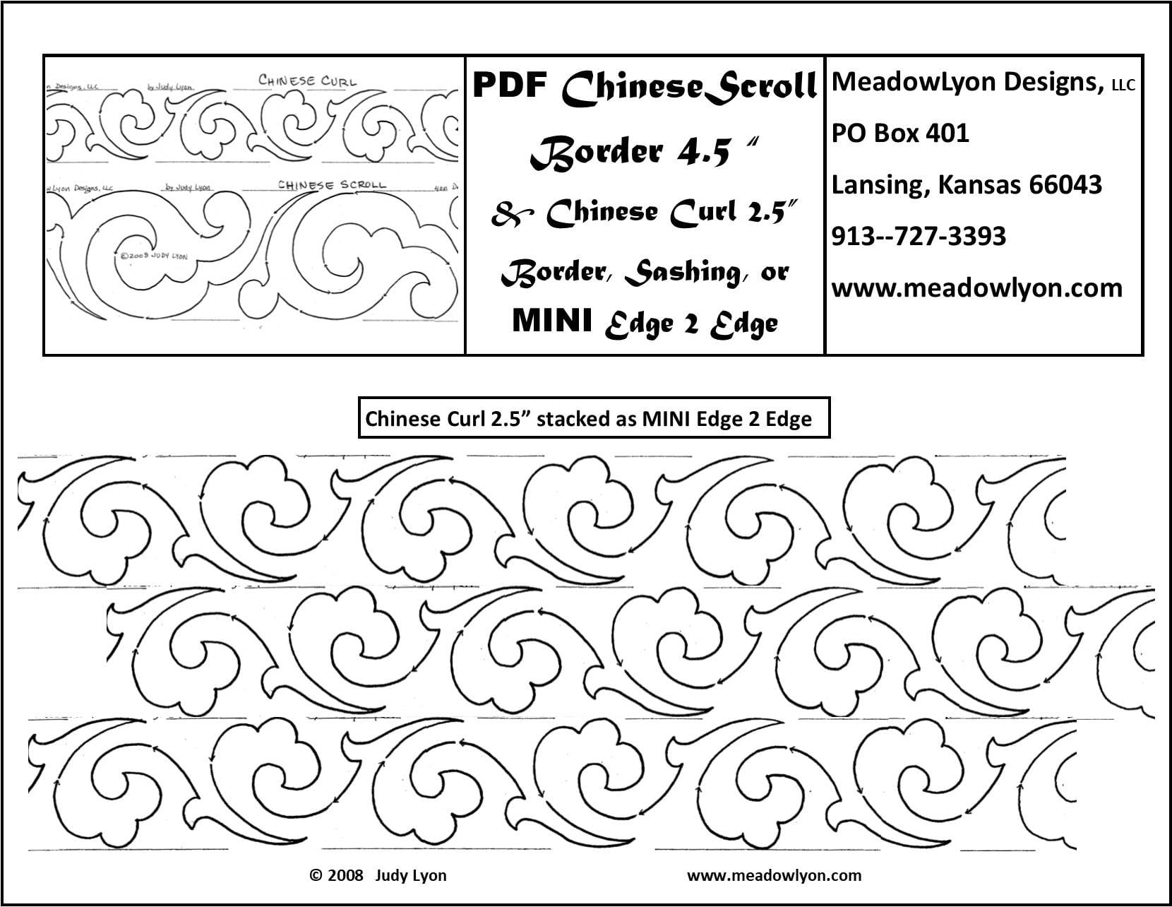 Chinese Scroll 4 1/2