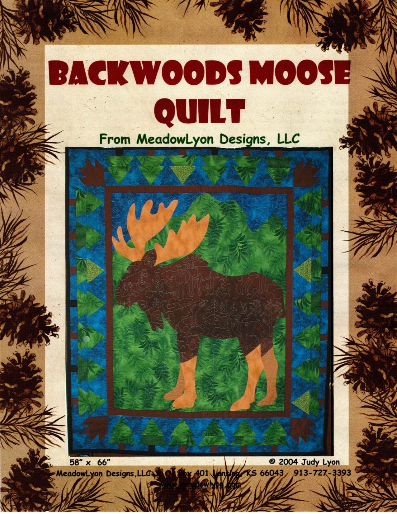 Backwoods Moose Quilt Pattern