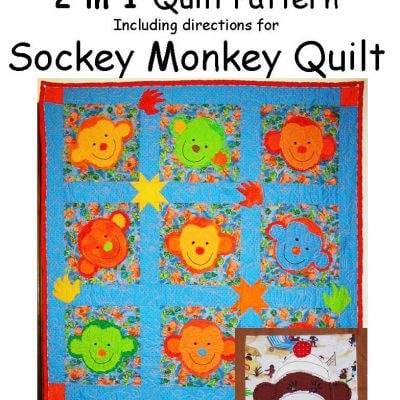 Monkey Fun Quilt w/ Sockey Monkey variation