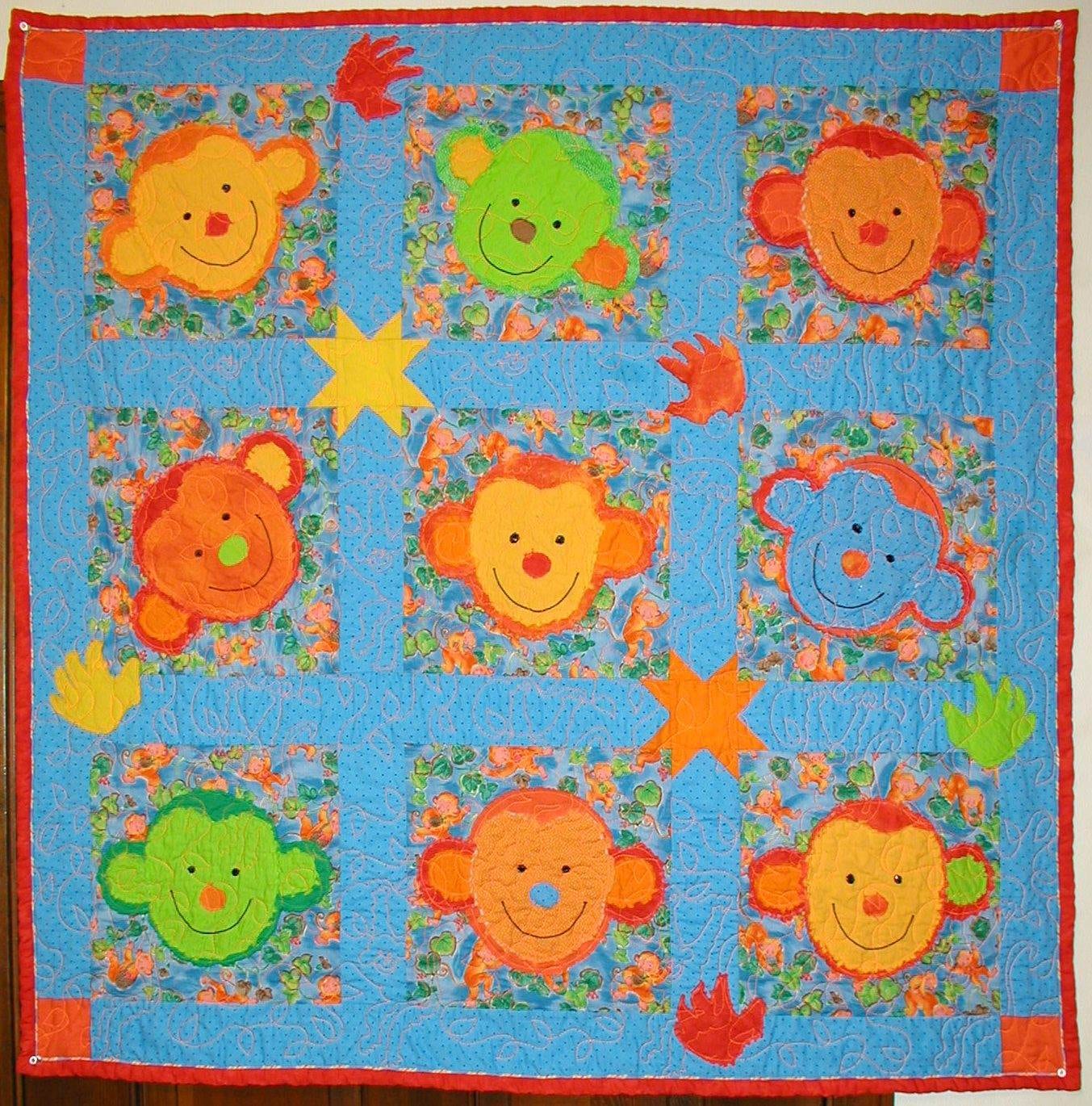 Monkey Fun Quilt w/ Sockey Monkey variation - Image 9