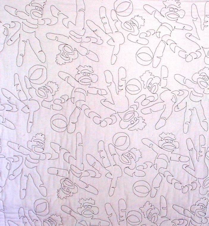 Monkey Fun Quilt w/ Sockey Monkey variation - Image 5