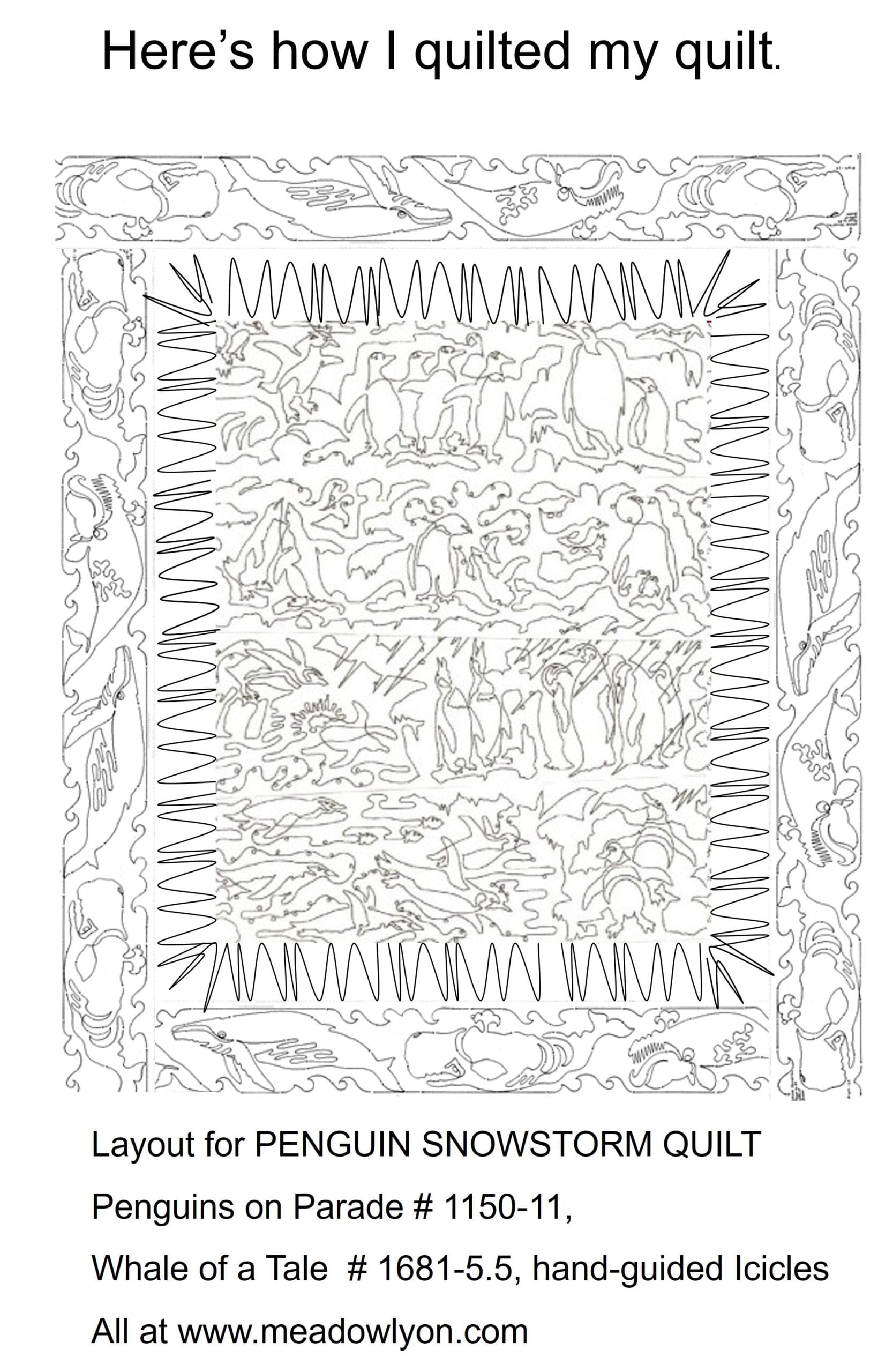 PENGUIN SNOWSTORM Quilt Pattern - Image 4