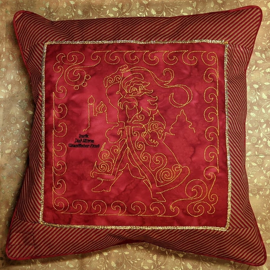 12 Santas for Embroidery Machine Redwork- set of 12! - Image 12