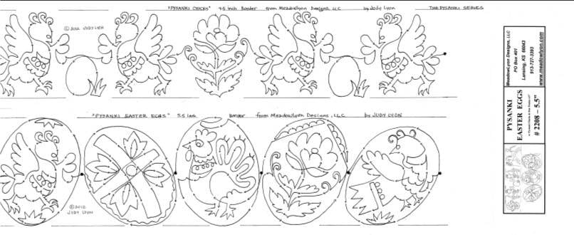 Pysanki Easter Eggs 5.5 borders - Image 4