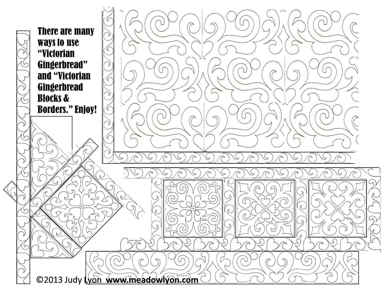 Victorian Gingerbread Borders & Blocks - Image 3
