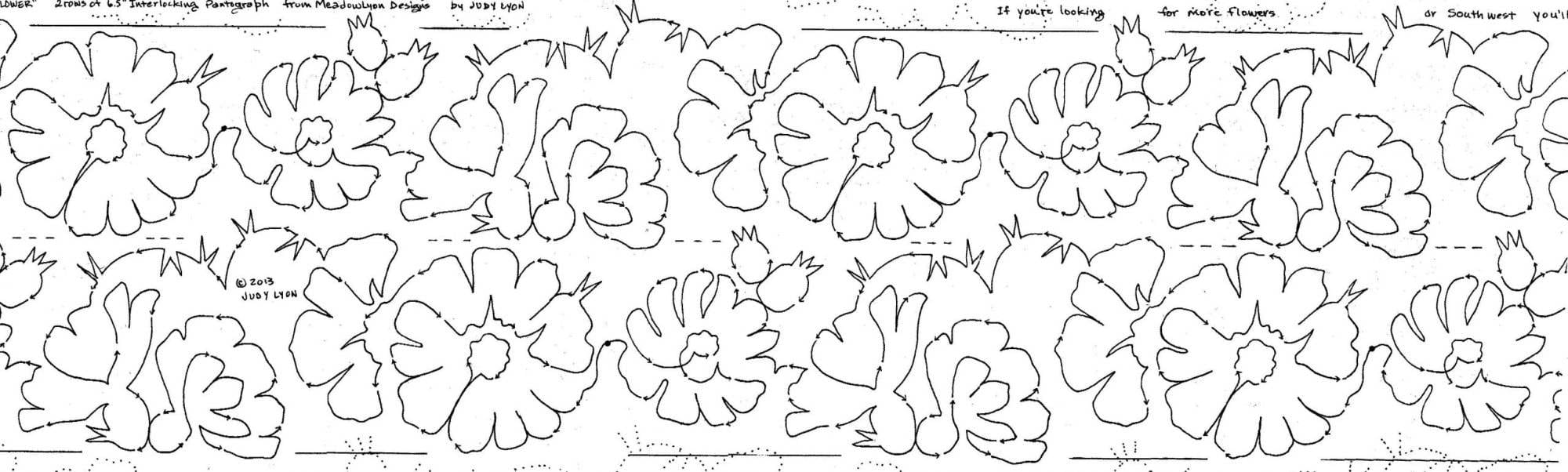 Cactus Flower 2 rows 6.5 Interlocking - Image 2