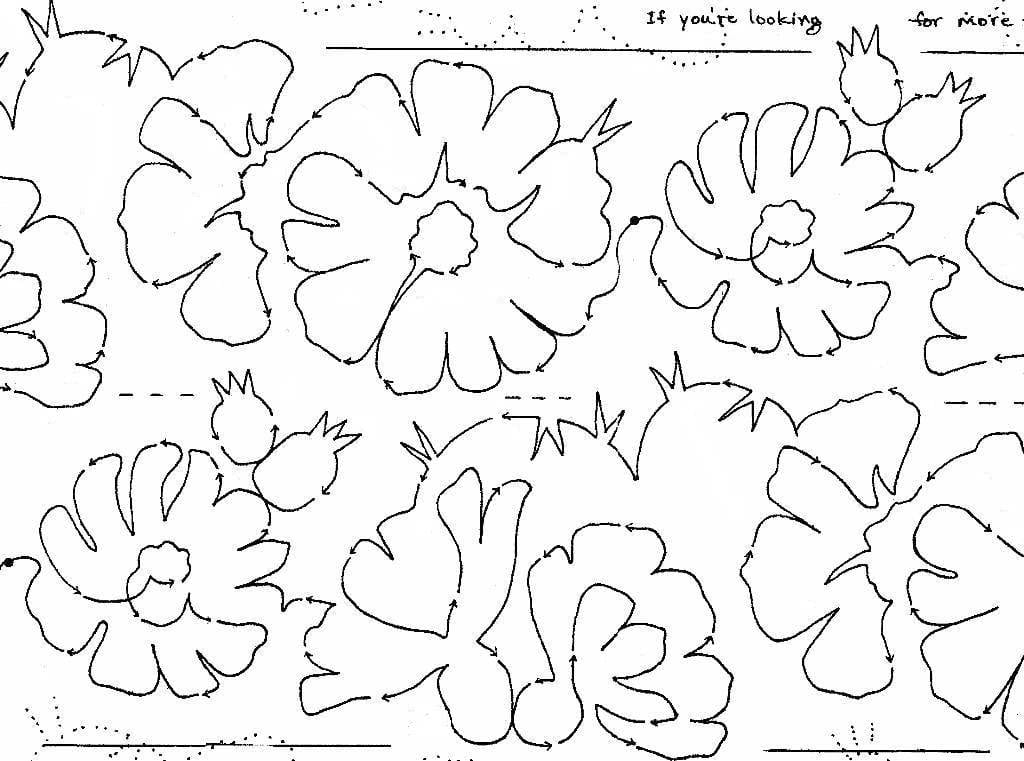 Cactus Flower 2 rows 6.5 Interlocking
