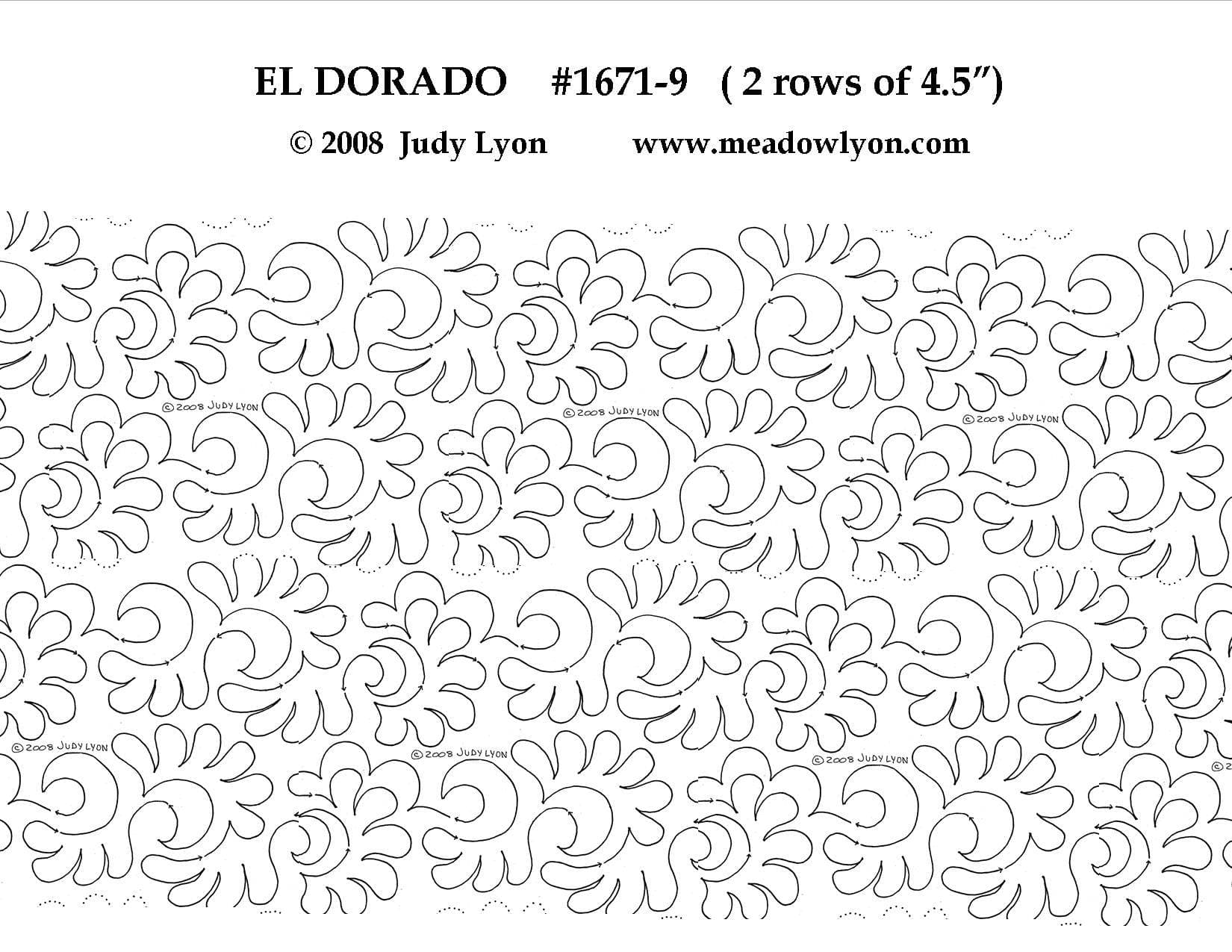 El Dorado 2 rows of 4 1/2