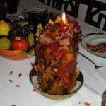 Fall leaves ice candle