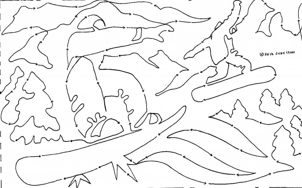 ski slopes snippet