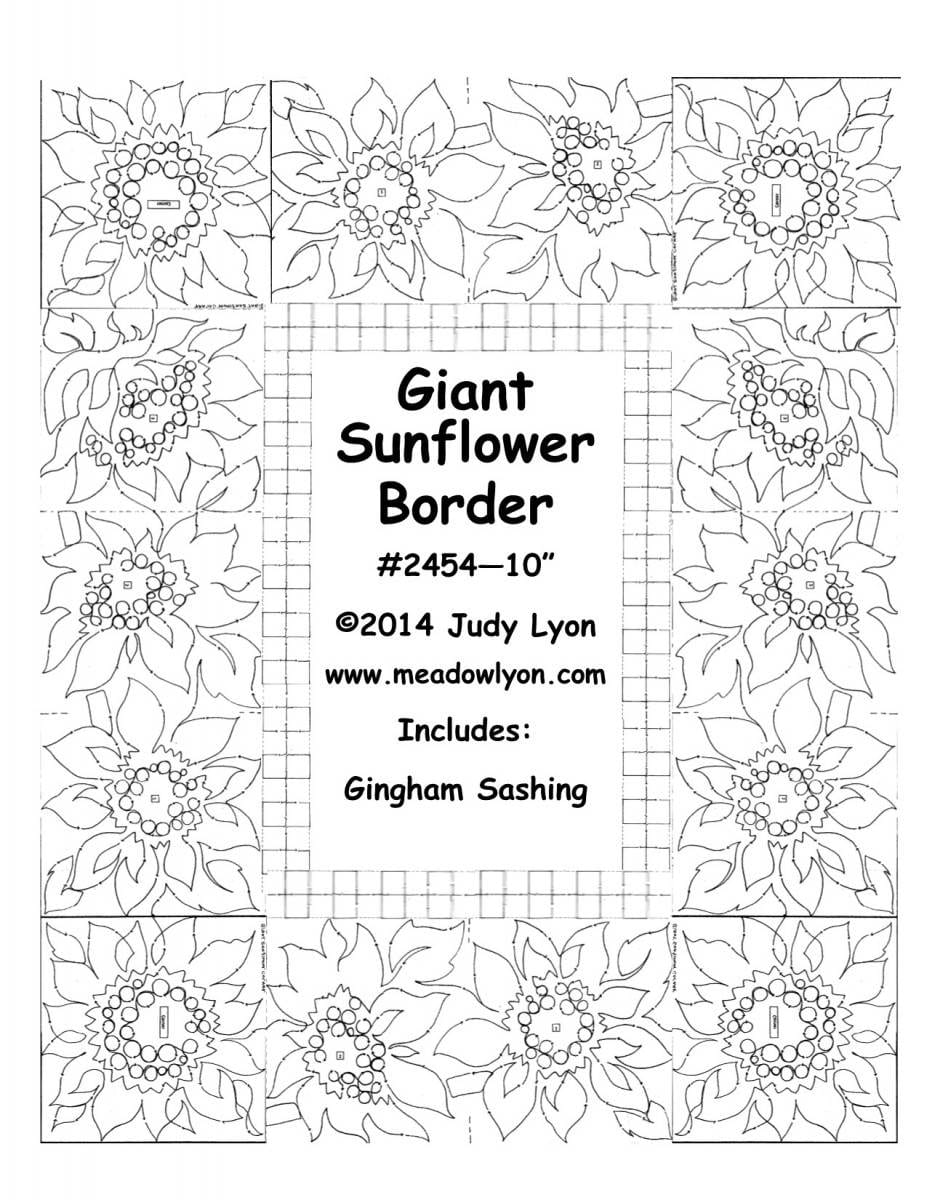 Giant Sunflower Border- 10