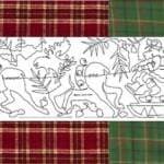 RUSTIC SANTA ON PLAID