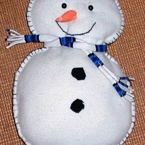 Cuddly Snowman Pillow