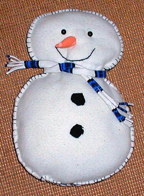 Cuddly Snowman Pillow
