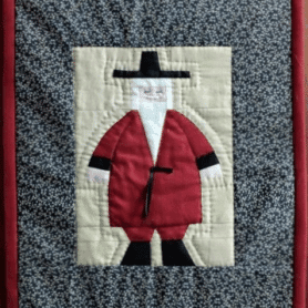 Korean Santa Quilt Block PDF