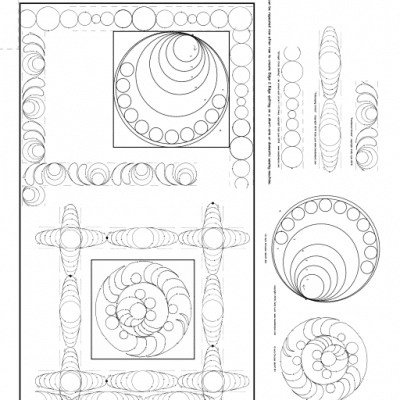 Circular Motion- three 2-inch sashings, 8