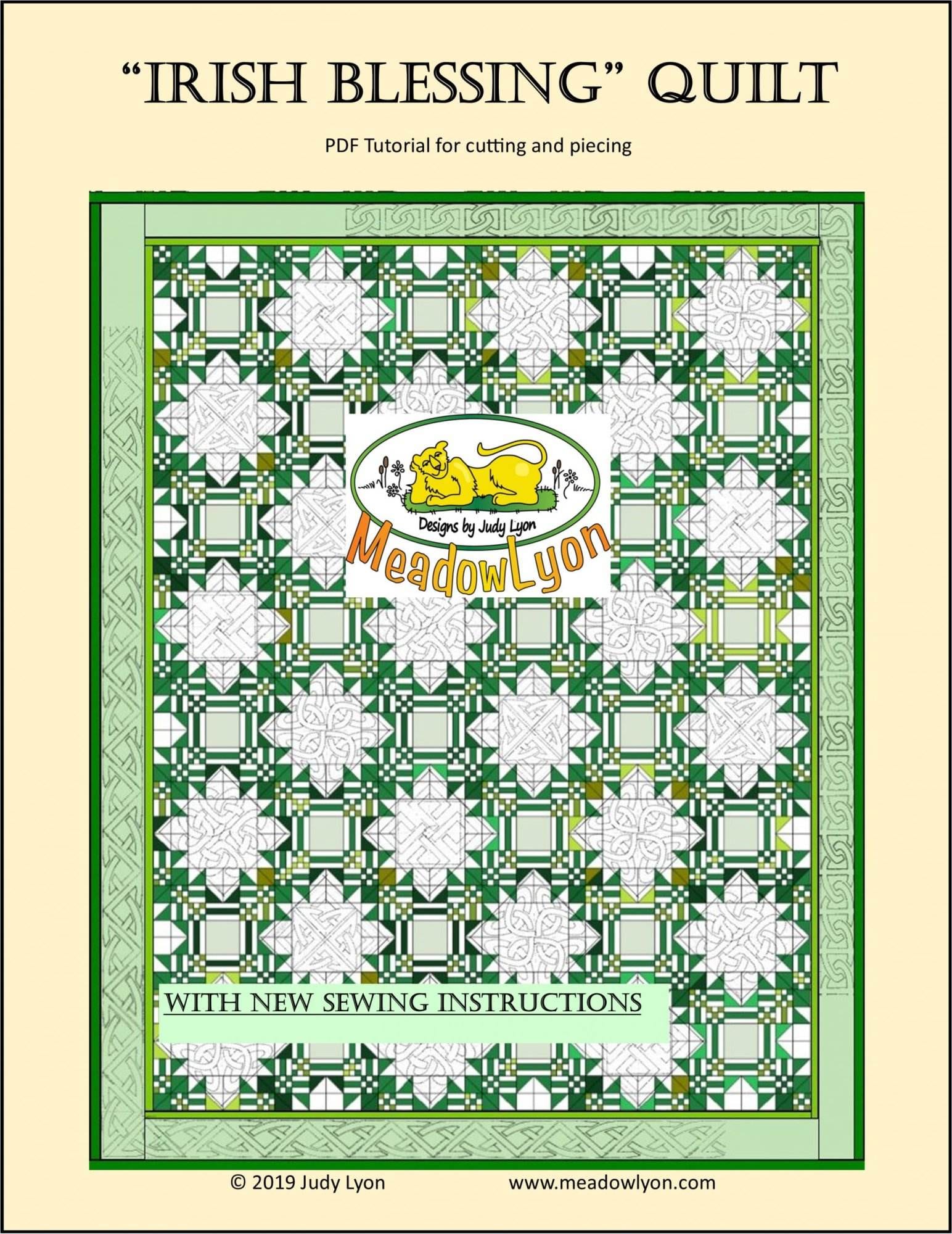 Irish Blessing Quilt Tutorial PDF
