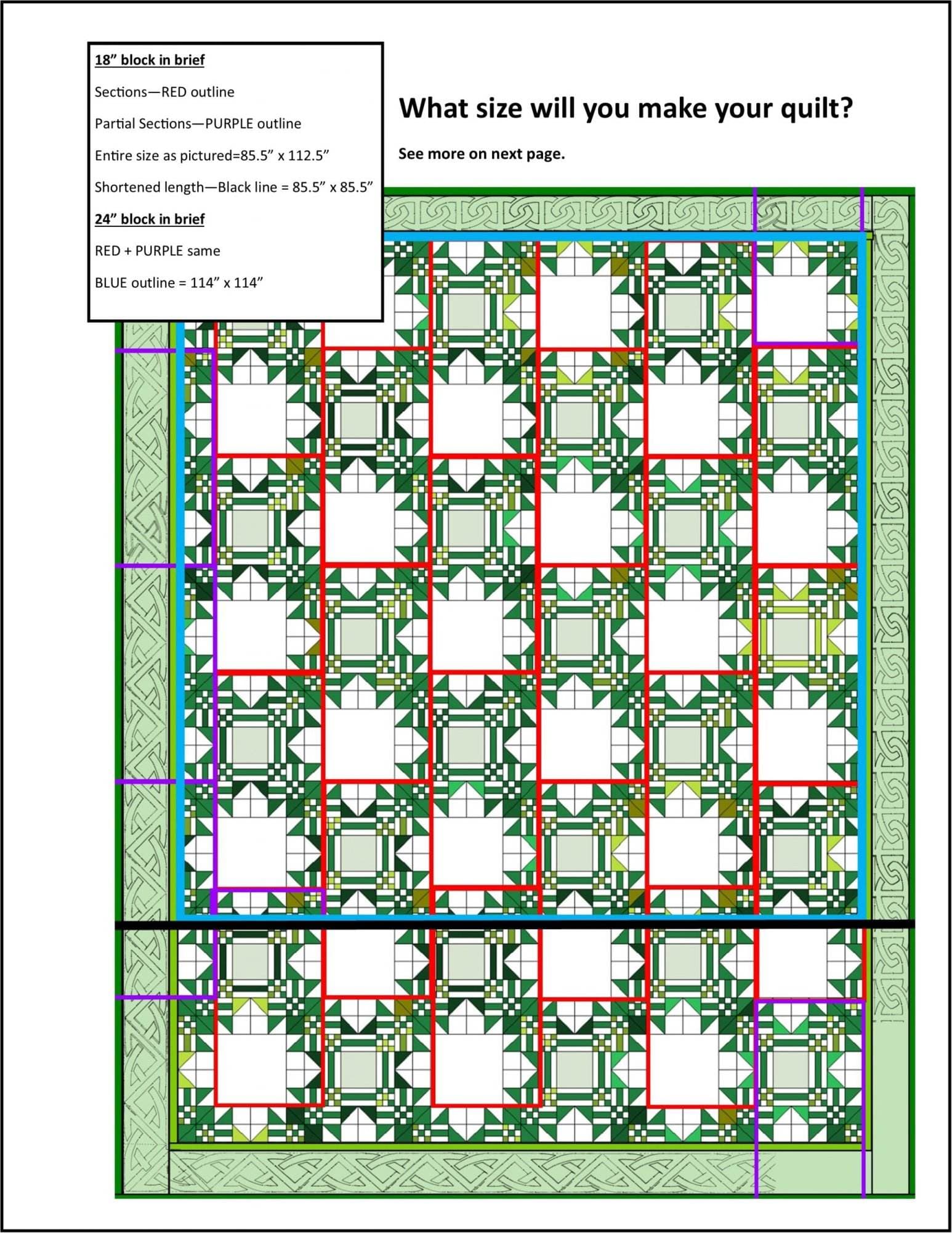 Irish Blessing Quilt Tutorial PDF - Image 4