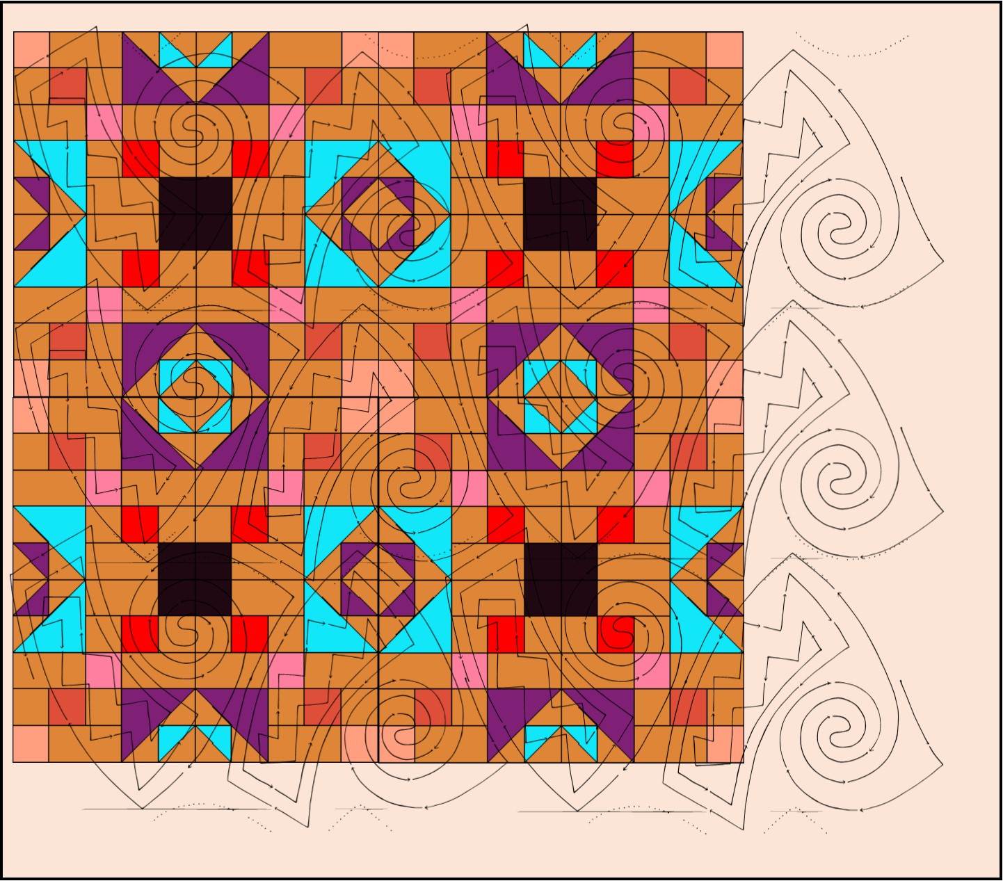 Pueblo Pottery #2480 10.5
