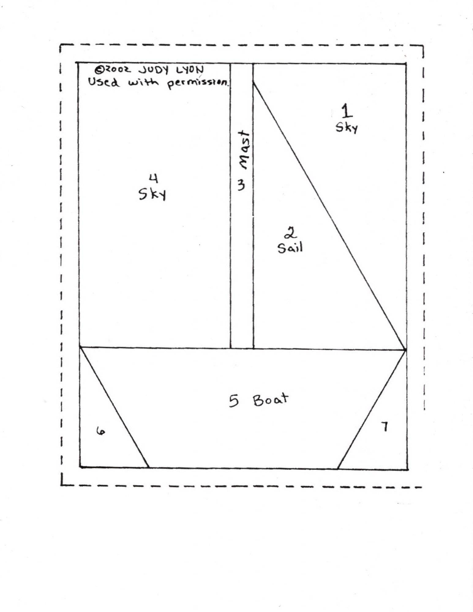 Paper Pieced Sailboat - Image 4