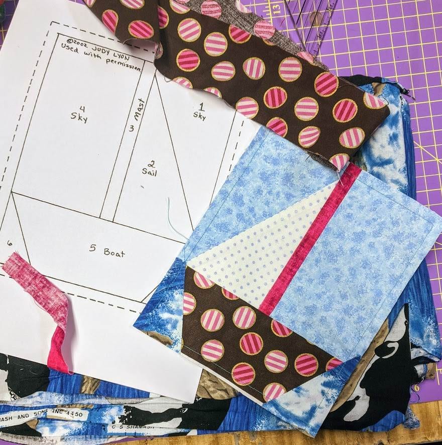 Paper Pieced Sailboat - Image 3