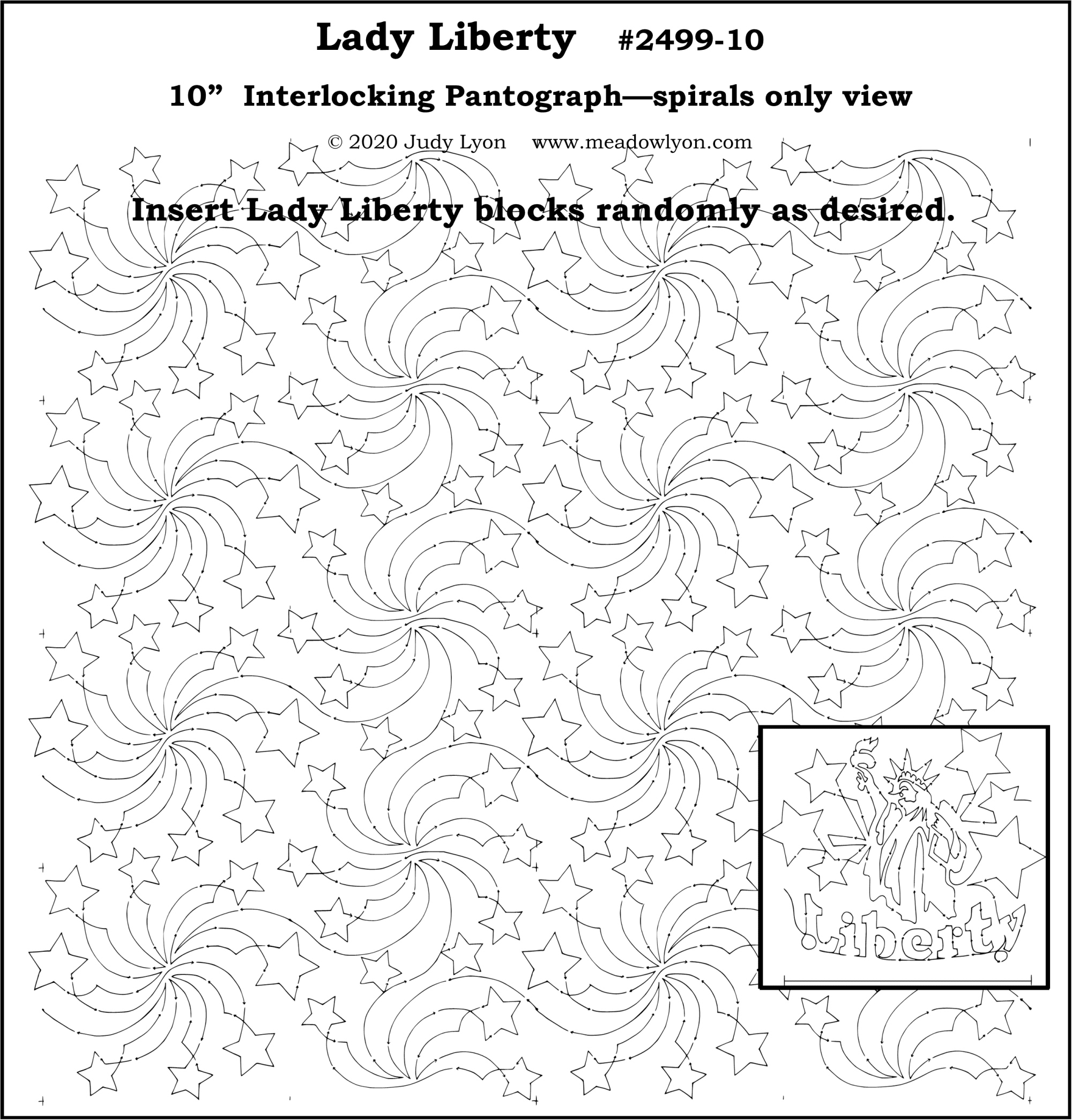 Lady Liberty Spirals