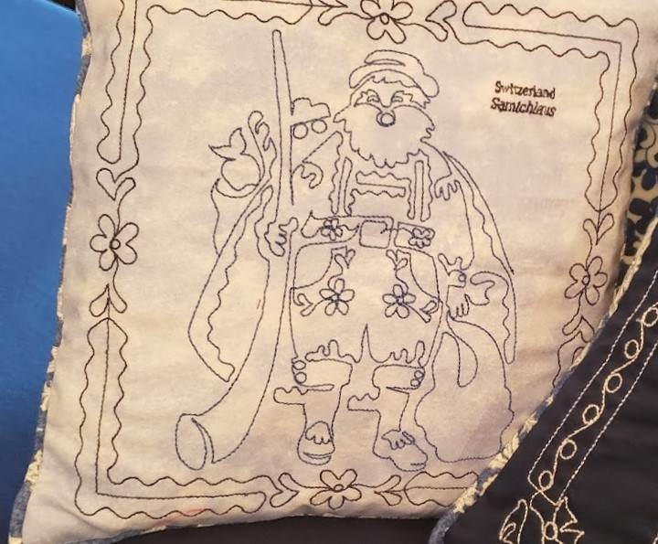 Santa Switzerland Redwork: Digital Embroidery files or PDF Printable Paper - Image 3