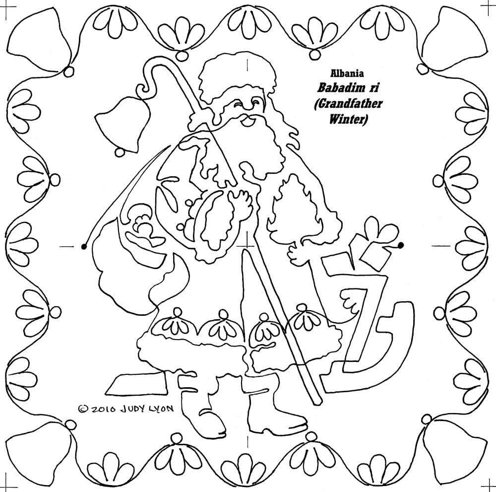 12 Santas for Embroidery Machine Redwork- set of 12! - Image 14