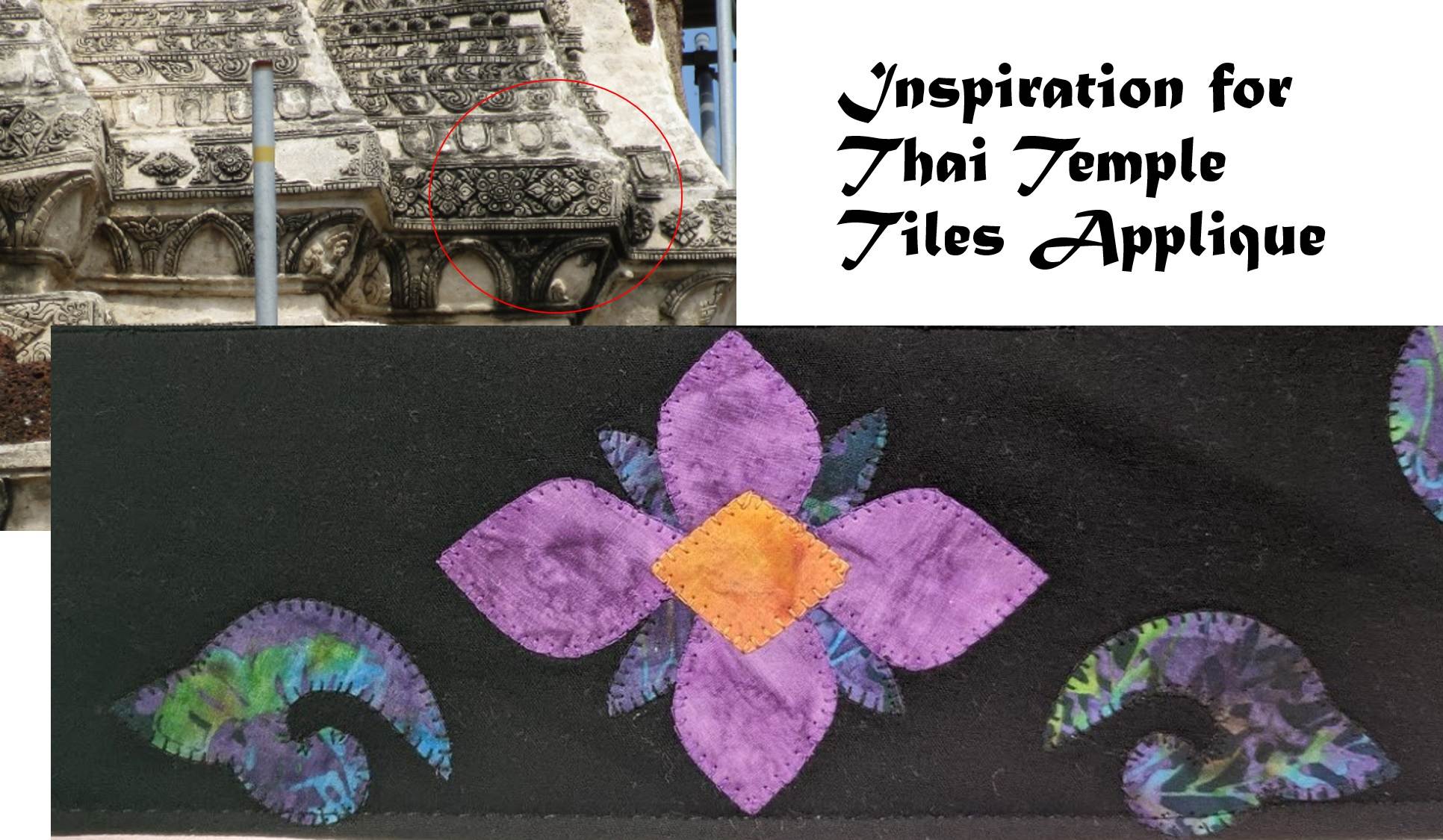 Thai Temple Tiles Quilt PDF - Image 7