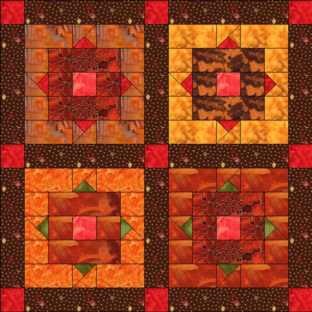 Thai Temple Tiles Quilt PDF - Image 3