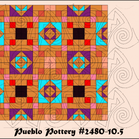 Pueblo Pottery #2480 10.5