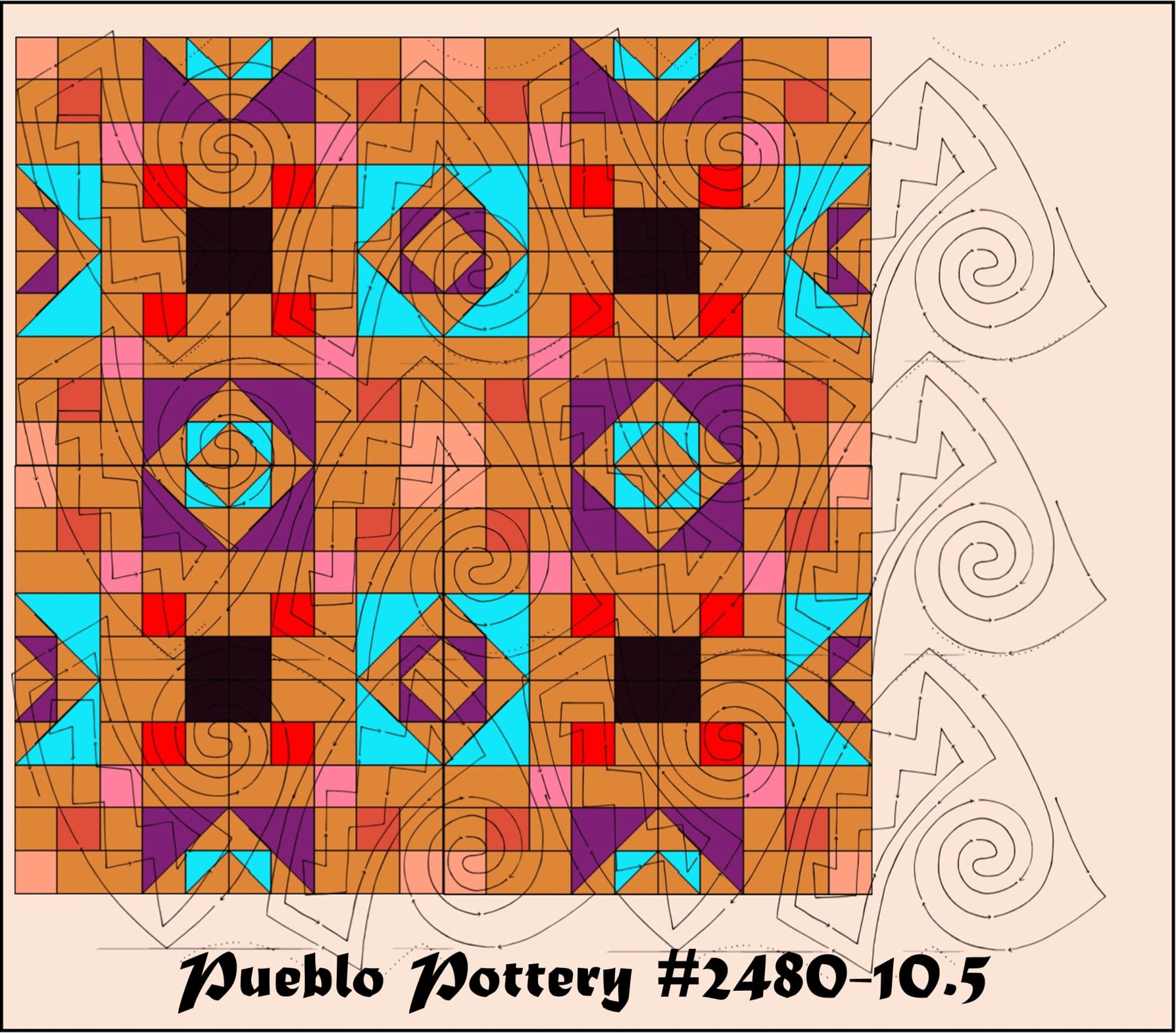 Pueblo Pottery #2480 10.5