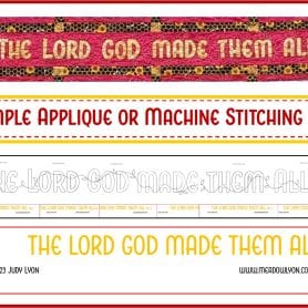 The Lord God Made Them All
