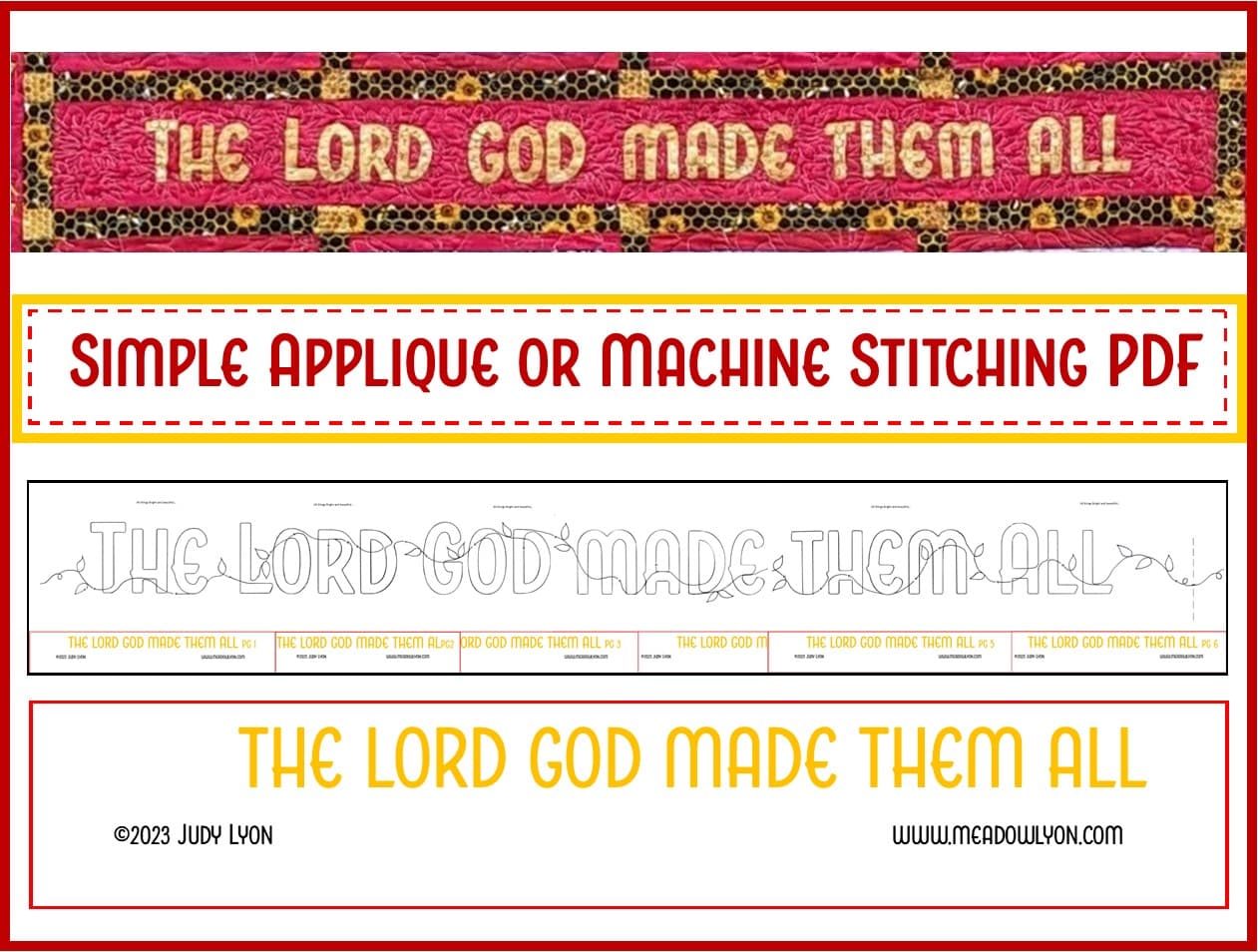 The Lord God Made Them All