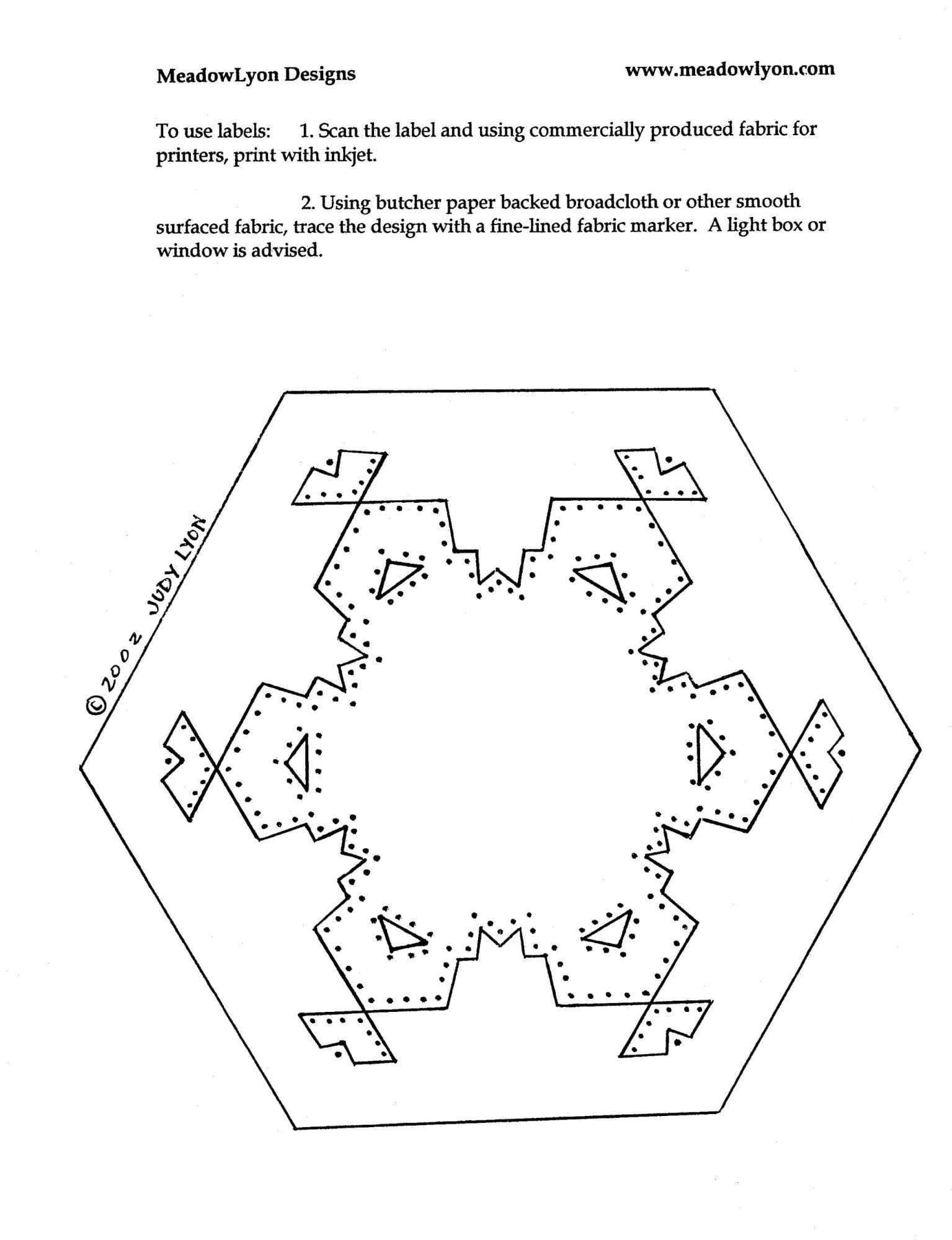 Snowflake Label