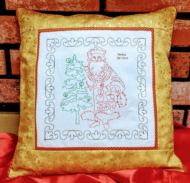 12 Santas for Embroidery Machine Redwork- set of 12! - Image 13