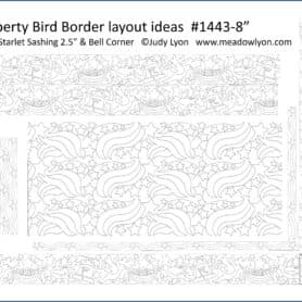 Liberty Birds 8" Border Pattern 8" Edge-to-Edge