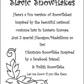 Slavic Snowflakes - PDF Block Download