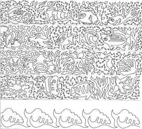 Fishy Business 6" Border Pattern