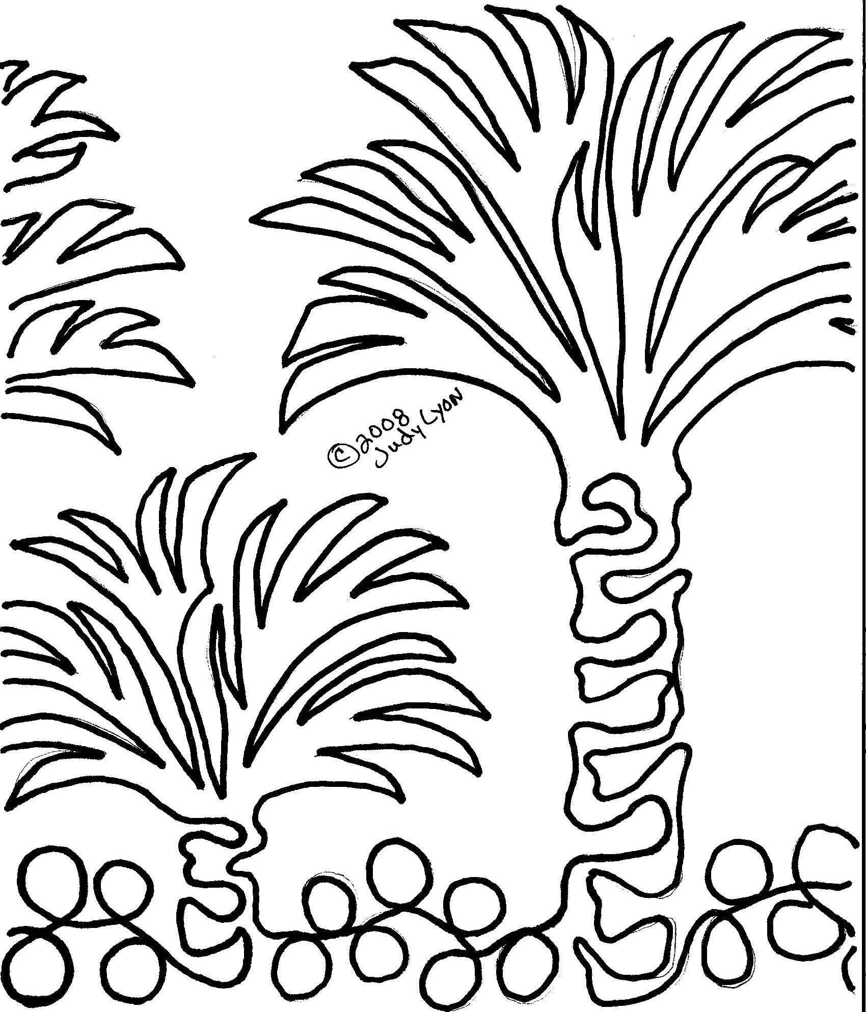 Palm Trees 10" Border Pattern