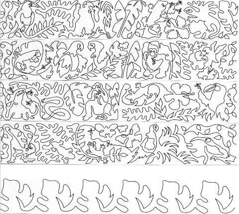 Rainforest 6" Border Pattern