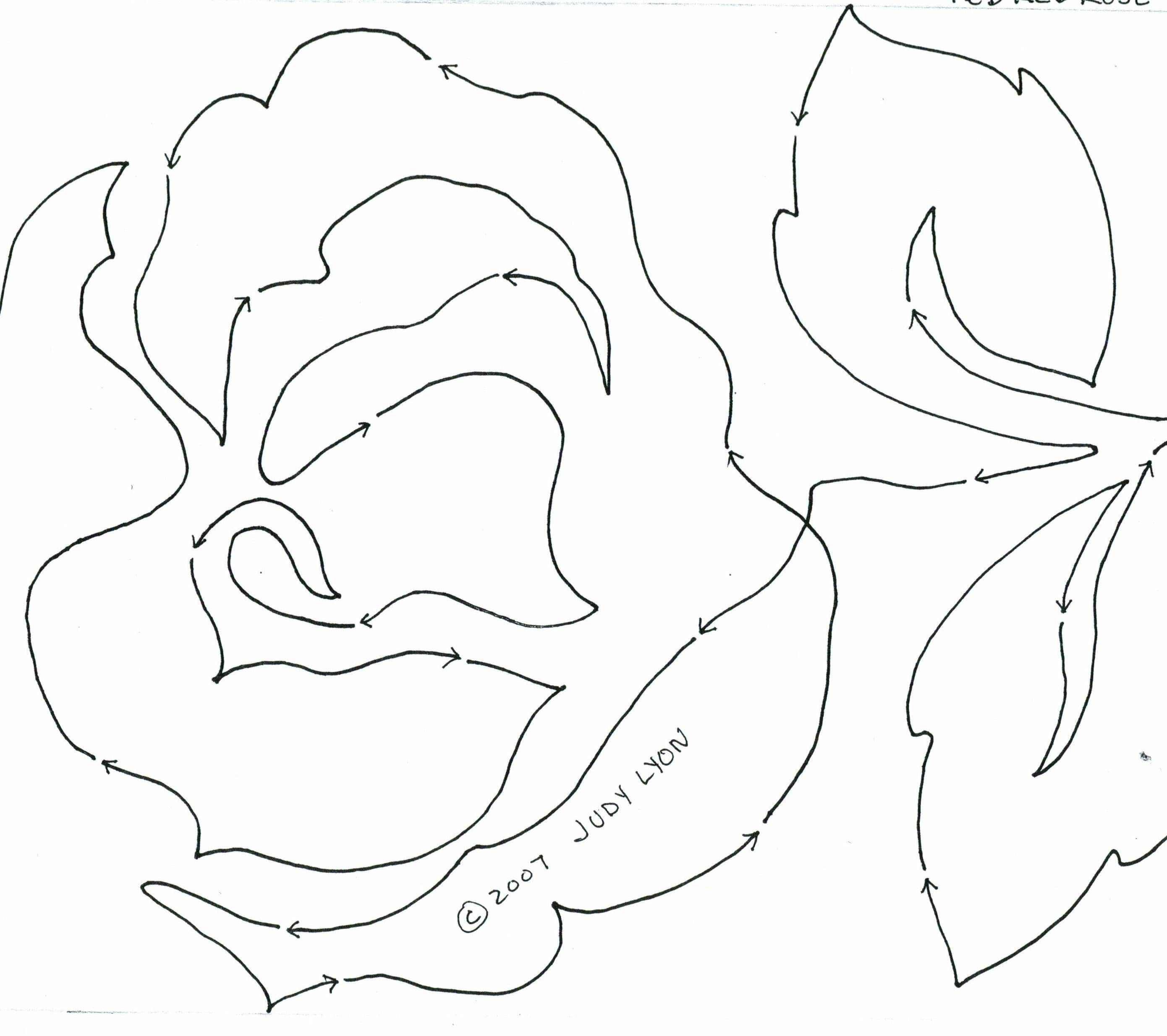 Red, Red Rose 8" Border Pattern 8" Edge-to-Edge