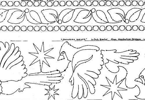 Snowbird Borders 6" Border Pattern