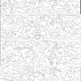 Dragon Riders 11" Pictogram