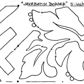 Java Batik Border 5" Border Pattern 5" Edge-to-Edge