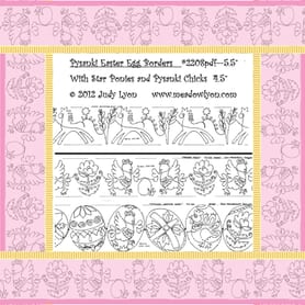 Pysanki Easter Eggs 5.5 borders