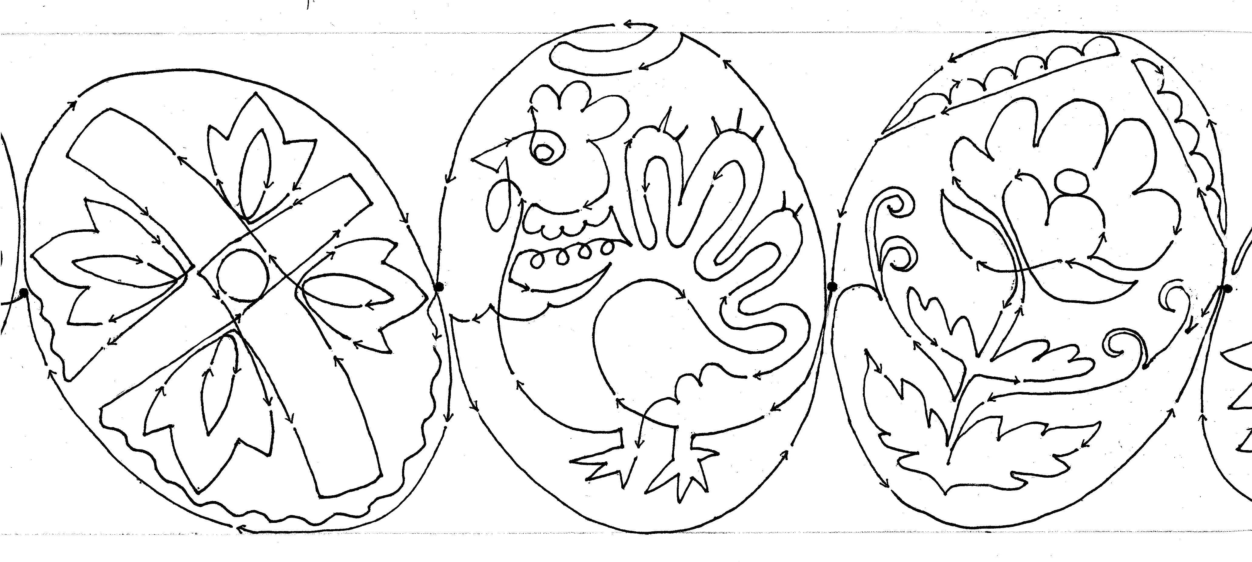 Pysanki Easter Eggs 5.5 borders - Paper Print